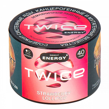 Табак Twice 40гр Strawberry Lollipop (Земляничный леденец)