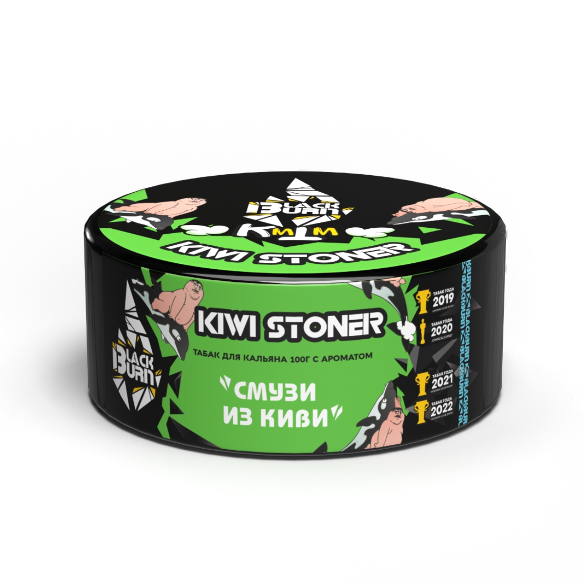 Табак Black Burn 100гр Смузи из Киви (Kiwi Stoner)