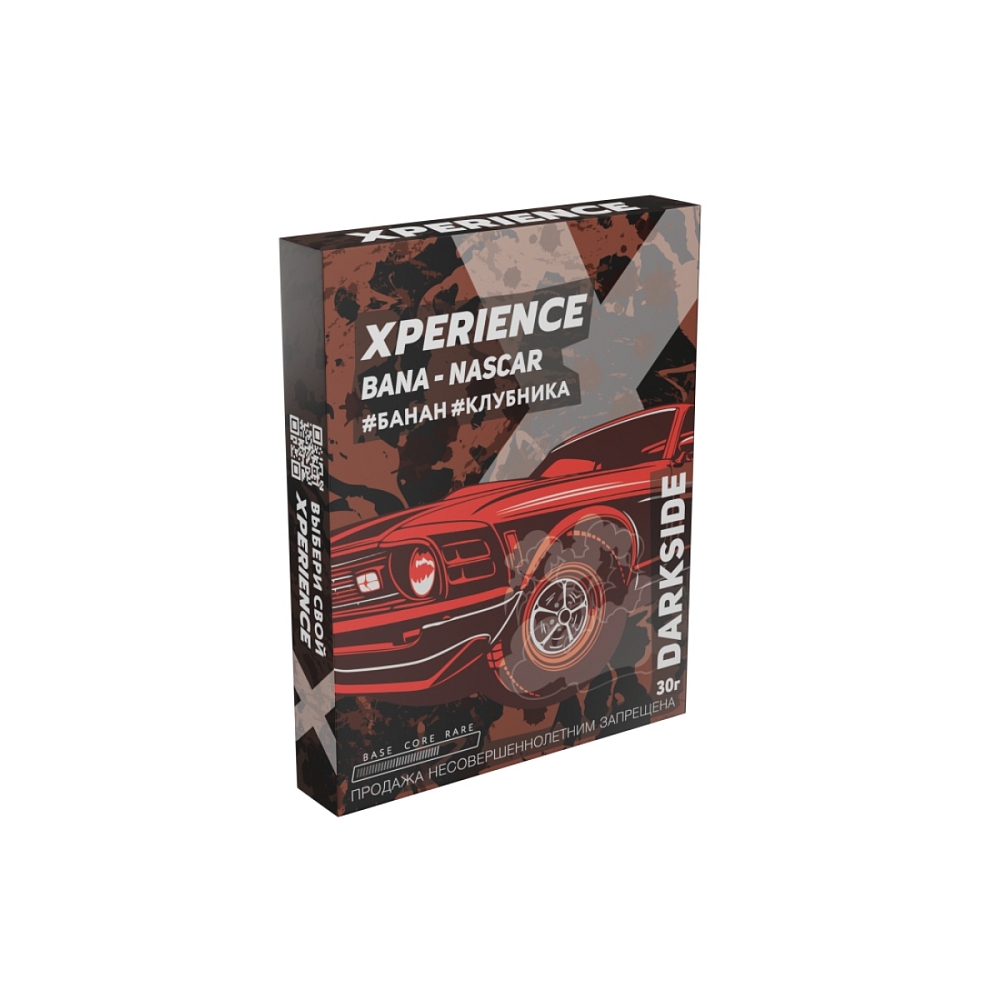 Табак Darkside XPERIENCE 30гр Bana-Nascar (Банан, Клубника) купить